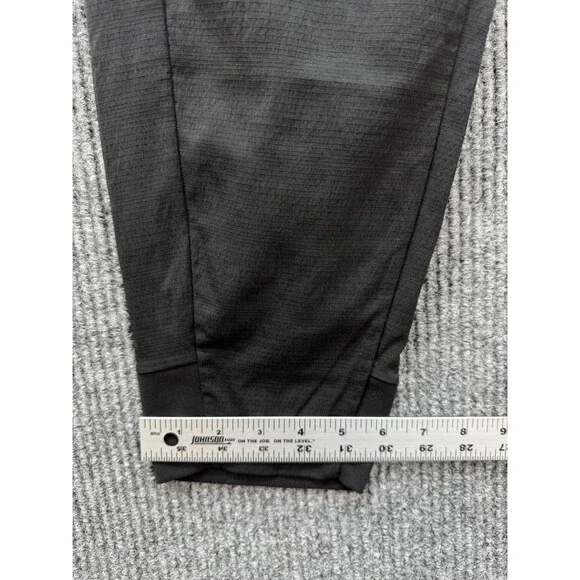 Athleta Trekkie North High Rise Jogger Pants Womens 10 Black Pull On Zip Pockets - Picture 10 of 11